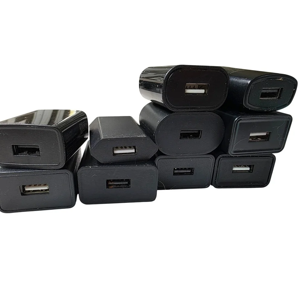 10 USB Wall Charger Power Adapters with 2 Micro USB Cables BLU Flypower W4